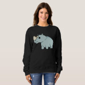 Cute Orphan Baby Rhino Stop Poaching Parents Rhino Trui (Voorkant volledig)