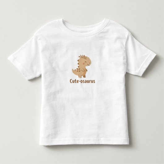 Cute-osaurus – Schattige Dinosaurier Kinder Shirts (Voorkant)