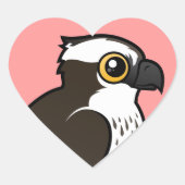 Cute Osprey Hart Sticker (Voorkant)