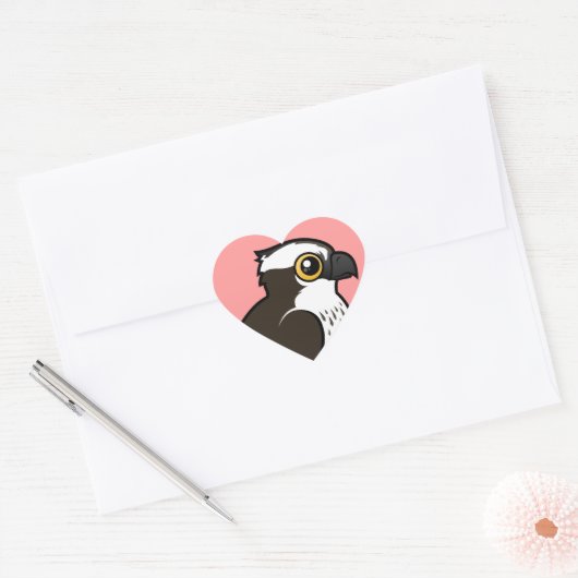 Cute Osprey Hart Sticker (Envelop)