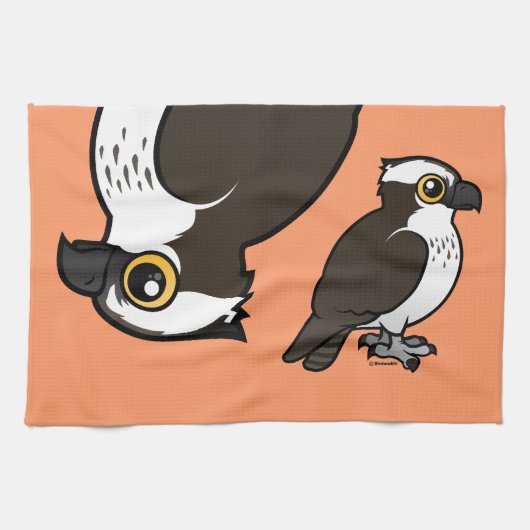Cute Osprey Theedoek (Horizontaal)