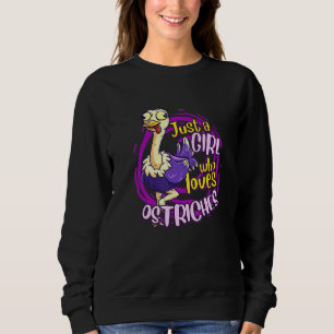Cute Ostrich is gewoon een meisje dat van struisvo Trui