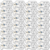 Cute Ostrich kwam hier zo snel als ik zaken kon do Sticker (Voorkant)