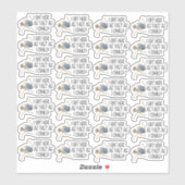 Cute Ostrich kwam hier zo snel als ik zaken kon do Sticker (Vel)