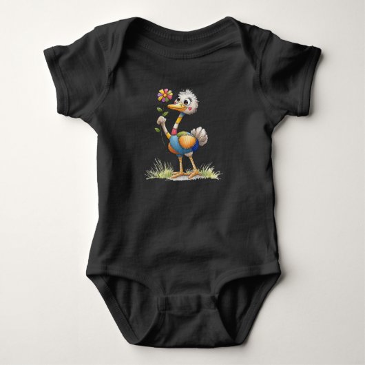 Cute Ostrich Romper (Voorkant)