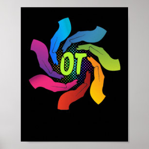 Cute OT Hands Occupational Therapy Poster