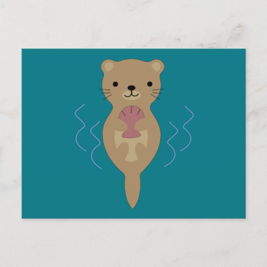 Cute Otter Briefkaart (Voorkant)