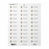 Cute Otter Couple Animal Love Return Address label (Full Sheet)