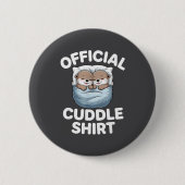 Cute Otter Couple Cozy Cuddle  Ronde Button 5,7 Cm (Voorkant)