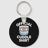 Cute Otter Couple Cozy Cuddle Sleutelhanger (Voorkant)