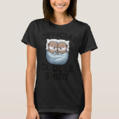 Cute Otter Couple Cozy Cuddle  T-shirt (Voorkant)