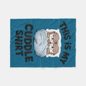 Cute Otter Couple Snuggle This Is My Cuddle Fleece Deken (Voorkant (Horizontaal))