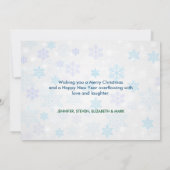 Cute Otter die een kerstcadeautje met Kerstmis hee Bedankkaart (Achterkant)