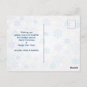 Cute Otter die een kerstcadeautje met Kerstmis hee Briefkaart (Achterkant)