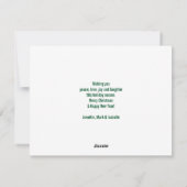 Cute Otter die een kerstcadeautje met Kerstmis hee Feestdagenkaart (Achterkant)