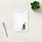 Cute Otter die een kerstman met kerstmis heeft. Post-it® Notes (Kantoor)