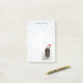 Cute Otter die een kerstman met kerstmis heeft. Post-it® Notes (Op bureau)