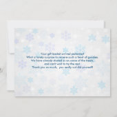 Cute Otter die met Kerstmis een kerstman had bedan Bedankkaart (Achterkant)