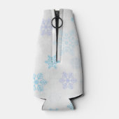 Cute Otter die met Kerstmis een kerstman heeft. Flesjeskoeler (Achterkant)