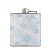 Cute Otter die met Kerstmis een kerstman heeft. Heupfles (Achterkant)