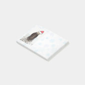 Cute Otter die met Kerstmis een kerstman heeft. Post-it® Notes (Schuin)