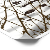 Cute Otter die met Kerstmis een kerstman heeft. Poster (Hoek)