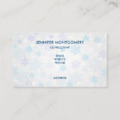 Cute Otter die met Kerstmis een kerstman heeft. Visitekaartje (Achterkant)