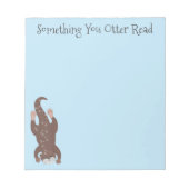 Cute otter diving cartoon notitieblok (Voorkant)