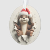 Cute Otter Double-Sided Holiday Ornament (voorkant)