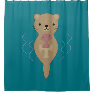 Cute Otter Douchegordijn