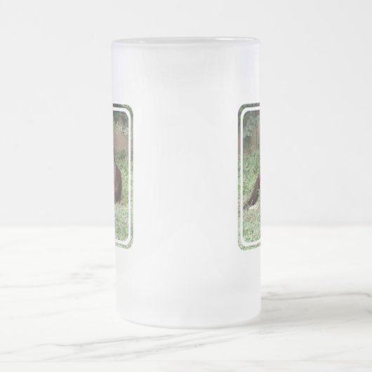 Cute Otter Frosted Beer Mok (Center)