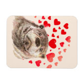 Cute Otter Hearts Sending Love Animal Magneet (Horizontaal)