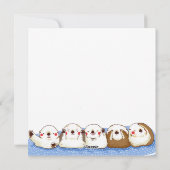 Cute Otter Holiday Card Feestdagenkaart (Achterkant)