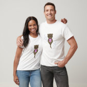 Cute Otter Hugging a Pink Heart T-shirt (Unisex)