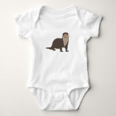Cute Otter Illustration Romper (Voorkant)