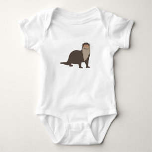 Cute Otter Illustration Romper