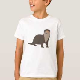 Cute Otter Illustration T-shirt