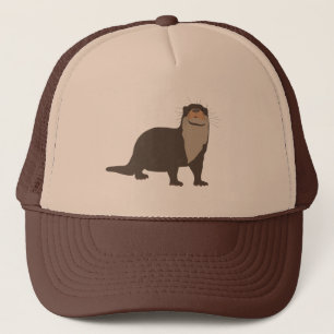 Cute Otter Illustration Trucker Pet