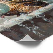 Cute Otter in Bubble Bath Poster (Hoek)