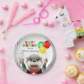 Cute Otter in Tuxedo | Fijne verjaardag Papieren Bordje (Feest)