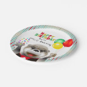 Cute Otter in Tuxedo | Fijne verjaardag Papieren Bordje (Gekanteld)