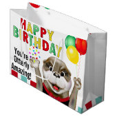 Cute Otter in Tuxedo | Geboortedag Groot Cadeauzakje (Voorkant Gekanteld)