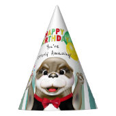 Cute Otter in Tuxedo | Kinderen op zaterdag Feesthoedjes (Voorkant)