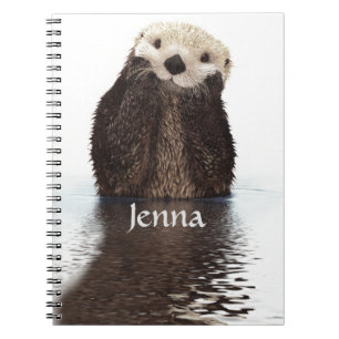 Cute Otter in Water Notitieboek