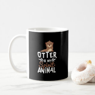 Cute Otter is mijn gedistilleerde dierlijke afdruk Koffiemok