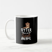 Cute Otter is mijn gedistilleerde dierlijke afdruk Koffiemok (Links)