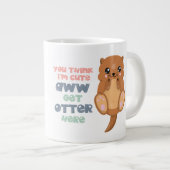 Cute-Otter-Jumbo-Mok Grote Koffiekop (Voorkant rechts)