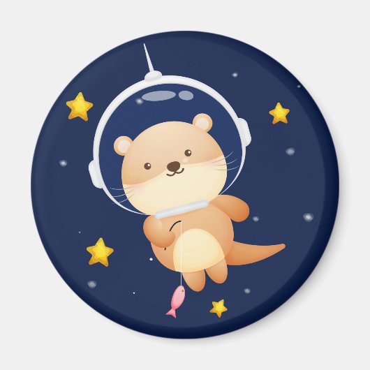 Cute Otter Magnet (Voorkant)