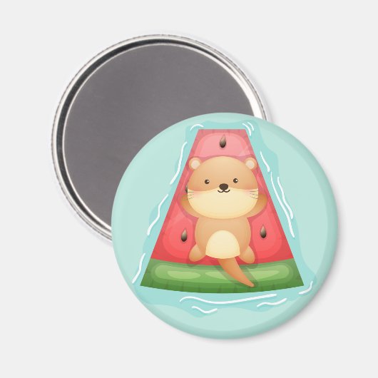 Cute Otter Magnet (Voorkant / Achterkant)