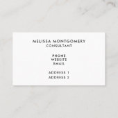 Cute Otter met harten Valentijnsdag Visitekaartje (Achterkant)